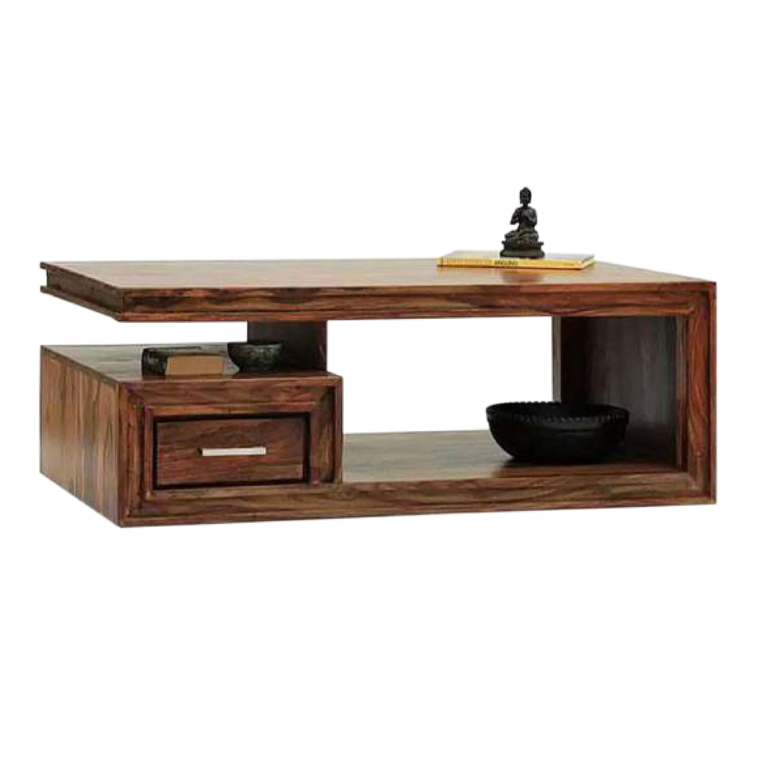 Charming Solid Wood Modern Coffee Table - Customizable Living Room Centerpiece